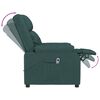vidaXL Fauteuil inclinable &eacute;lectrique Vert fonc&eacute; Tissu