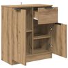 vidaXL Buffet Ch&ecirc;ne artisanal 60 x 30 x 70 cm Bois d'ing&eacute;nierie