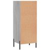 vidaXL Buffet sonoma gris 34,5x32,5x90 cm bois d'ing&eacute;nierie