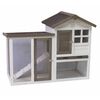 @Pet Clapier Gerlos Blanc et marron 122x62x93 cm