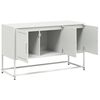 vidaXL Meuble TV blanc 100,5x39x60,5 cm acier
