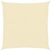 vidaXL Voile d'ombrage 160 g/m&sup2; Cr&egrave;me 3x3 m PEHD