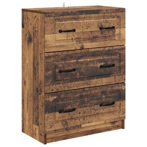 vidaXL Armoire &agrave; tiroirs Bois ancien 66 x 34,5 x 87 cm