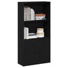 vidaXL Biblioth&egrave;que ch&ecirc;ne noir 60x24x120 cm bois d'ing&eacute;nierie
