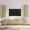 vidaXL Ensemble de meubles TV 4 pcs Ch&ecirc;ne sonoma Bois d'ing&eacute;nierie