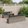 vidaXL Ensemble de canap&eacute; de jardin 8 pcs Gris Poly rotin