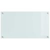 vidaXL Protection de cuisine Blanc 90 x 50 cm verre trempé