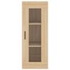 vidaXL Buffet haut Ch&ecirc;ne sonoma 34,5x34x180 cm Bois d'ing&eacute;nierie