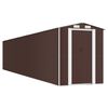 vidaXL Abri de jardin Marron fonc&eacute; 192x1021x223 cm M&eacute;tal galvanis&eacute;