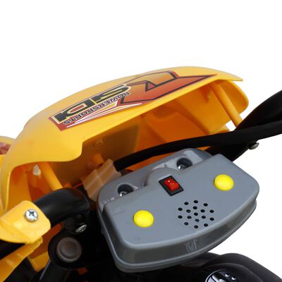 vidaXL Moto pour enfants jaune et noir