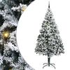 vidaXL Sapin de No&euml;l artificiel Blanc 240 cm PVC, Acier et Plastique