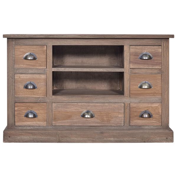 vidaXL Buffet 90x30x58 cm Bois de teck massif