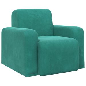 vidaXL Fauteuil Turquoise Velours