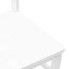 vidaXL Chaises à manger 2 pcs blanc bois massif caoutchouc