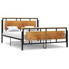 vidaXL Cadre de lit sans matelas m&eacute;tal 160x200 cm