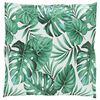 vidaXL Set de coussins de palette Floral 2 pcs Motif Feuille Verte