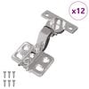 vidaXL Charni&egrave;re 12 pc Nickel 85 x 52,5 x 9,5 mm Fer