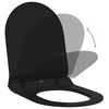 vidaXL Siège de toilette Réglable Noir 48,5 x 36 x 5 cm Polypropylène