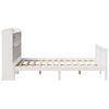 vidaXL Lit biblioth&egrave;que sans matelas blanc 150x200 cm bois pin massif