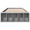 vidaXL Cadre de lit sans matelas gris béton 90x190 cm