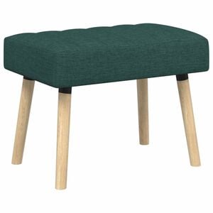 vidaXL Banc capitonn&eacute; canal Vert fonc&eacute; 60 x 40 x 45 cm Tissu