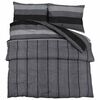 vidaXL Ensemble de housse de couette gris fonc&eacute; 140x200 cm Coton