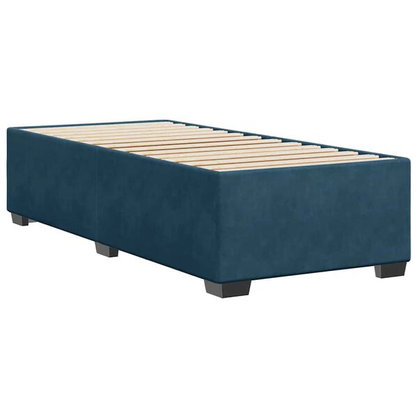 vidaXL Cadre de lit sans matelas bleu 80x200 cm velours