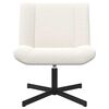 vidaXL Chaise pivotante Cr&egrave;me 63 x 75 x 76 cm Peau de mouton