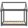 vidaXL Lit pour chien Gris 101x70x90 cm Bois de pin solide