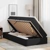 vidaXL Lit avec rangement et matelas Noir 90 x 190 cm Simili cuir