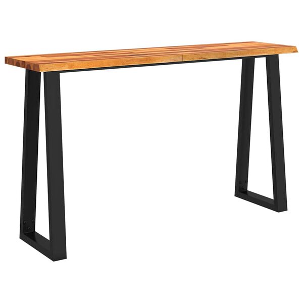 vidaXL Table console &agrave; live edge 140x40x80 cm bois d'acacia solide