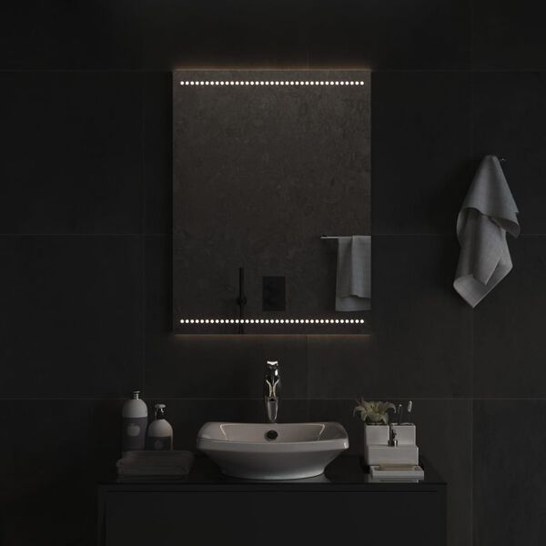 vidaXL Miroir de salle de bain &agrave; LED 60x80 cm