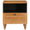 vidaXL Cabinet de chevet avec tiroir Marron Clair 40 x 33 x 46 cm
