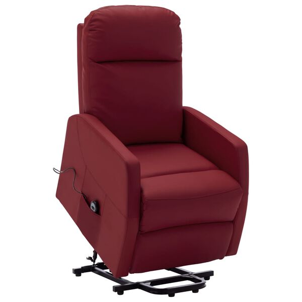 vidaXL Fauteuil Rouge bordeaux Similicuir