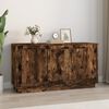 vidaXL Buffet ch&ecirc;ne fum&eacute; 102x35x55 cm bois d'ing&eacute;nierie