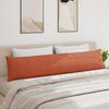 vidaXL Coussins de canap&eacute; 2 pcs Rouge orange 200 x 40 cm