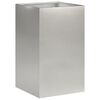 vidaXL Cache-pot de jardin Argent&eacute; 30 x 30 x 40 cm Acier inoxydable