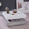 Trendteam Table basse Universal CT-119 Gris b&eacute;ton et blanc