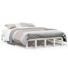 vidaXL Cadre de lit sans matelas blanc 120x200 cm bois de pin massif