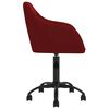 vidaXL Chaise pivotante de salle &agrave; manger Rouge bordeaux Velours
