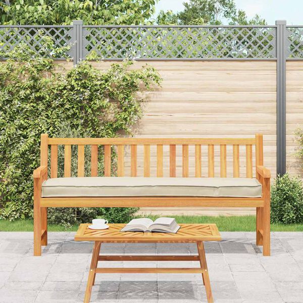 vidaXL Set de coussins de palette 2 pcs Cr&egrave;me 200 x 40 x 8 cm