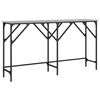 vidaXL Table console sonoma gris 140x29x75 cm bois d'ing&eacute;nierie
