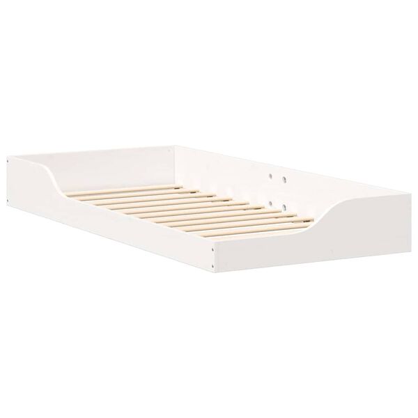 vidaXL Cadre de lit Blanc 90 x 200 cm Pin massif