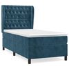 vidaXL Sommier &agrave; lattes de lit avec matelas Bleu fonc&eacute; 100x200 cm