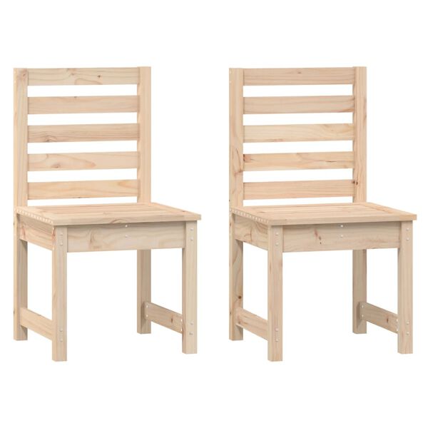 vidaXL Chaises de jardin lot de 2 50x48x91,5 cm bois massif de pin