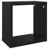 vidaXL &Eacute;tag&egrave;res cube murales 6 pcs Noir 26x15x26 cm