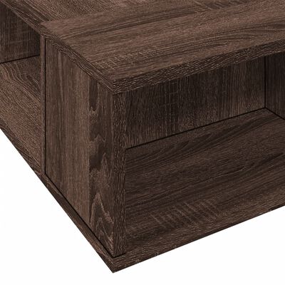 vidaXL Cadre de lit chêne marron 160x200 cm bois d'ingénierie