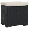 vidaXL Pouf de jardin avec coussin 40 x 30 x 40 cm 110 kg par si&egrave;ge