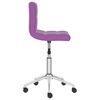 vidaXL Chaise pivotante de salle &agrave; manger Violet Similicuir