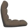 vidaXL Chaise pliable de sol Taupe Tissu